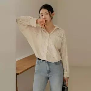 [66-110] 우마 내추럴 레이스 펀칭 남방