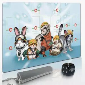 유희왕 플레이매트 - TCG 호환 무료 Qian Li Yan 주사위 제공 1인용 마스터 룰 듀얼 존 2