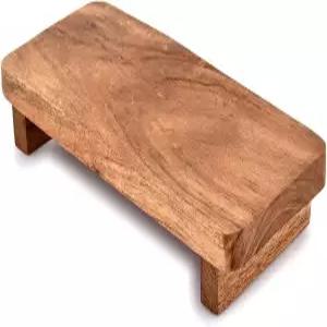 삼히타 디스플레이 스탠드 아카시아 우드 모던 농가 장식 소박한 가정 및 주방 x 4 1.5