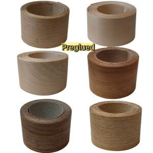 W 7 6cm 애쉬/블랙 월넛/오크/자작나무/메이플/체리 우드 엣지 밴딩 롤 가구 문 캐비닛 수리용 사전 접착 베니어 에징