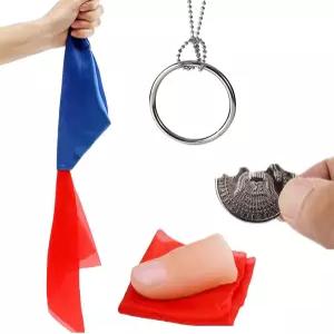 넬리키 매직 트릭 키트에는 4가지 클래식 포함되어 있습니다 - 바이트 코인 컬러 체인지 실크 사라지는