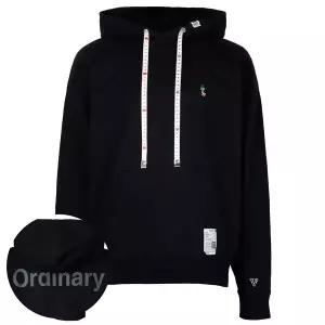 미하라야스히로 26SS 블랙 레온 자수 후드 스웨트셔츠 J16HD791 BLACK