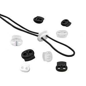 20개입 플라스틱 돼지코형 버클 로프 스프링 옷용 탄성 조절 밴드 허리끈