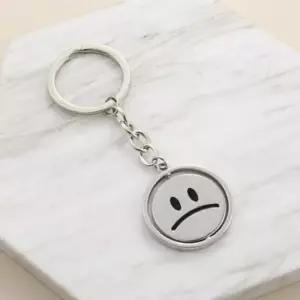 (옵션 키링 052730DC)차 차키 홀더링 스마일 차량액세서리 디자인 커플 가방 자동차 어린이 선물