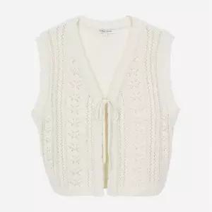 [백화점 정품] 써스데이아일랜드 T262MVT135W 크로셰 오픈 니트 베스트