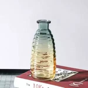 빈티지 유리꽃병 방꾸미기 유리화병 인테리어 가로 스트라이프