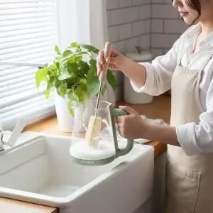 텀블러 세척솔 틈새 설거지 브러시 커브형 주방 청소도구 3종 세트