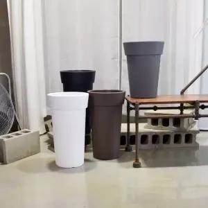 대형 화분 긴원형 플라스틱 식물 화분 30x53cm