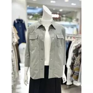 [트리아나]소고 세이브존01 7부 소매 카라넥 셔츠 형 재킷 TH2GA01_A (S47731403)