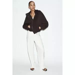 자라 ZARA 후드 고무 재킷 - 브라운1233187