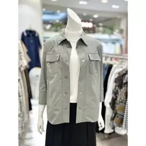 [트리아나]소고 세이브존01 7부 소매 카라넥 셔츠 형 재킷 TH2GA01_A (47731403)