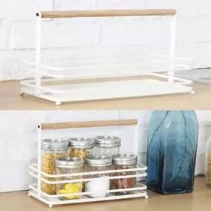 ( )에이도 원목 양념통 수납 정리대 주방선반 미니 철재