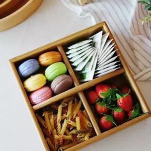 ( )안주 티백을 정리하기 편리한 내츄럴우드 4절 접시