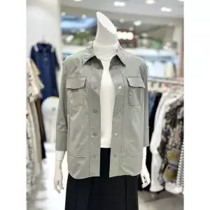 [트리아나]소고 세이브존01 7부 소매 카라넥 셔츠 형 재킷 TH2GA01 A_P420269004