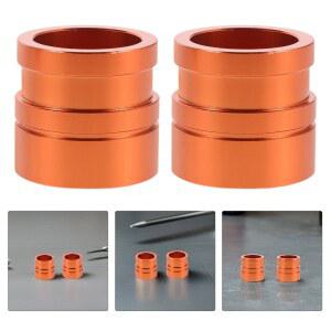 1쌍의 프론트 휠 허브 스페이서 22mm 알루미늄 합금 오프로드 오토바이 부싱(먼지 자전거용) ATV 강화된 안정성