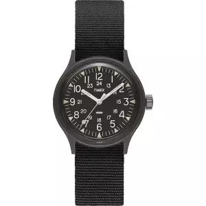 Timex 타이맥스 Unisex MK1 36mm 시계 - Triple 블랙 551571