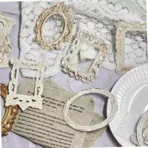 엔틱 프레임 저택 미러 다이어리꾸미기 데코 중세