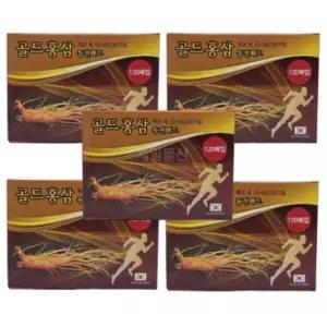 근육통파스 골드홍삼 동전패드 한방 찜질 패치 120매 5개