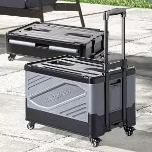 폴딩박스카트 쇼핑마트 핸드카트 시장바구니캐리어 손수레