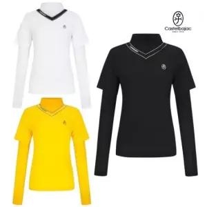 까스텔바작 골프 여성 여름 냉감 반목 레이어드 긴팔 티셔츠 BG-EMTL703 CA3850046