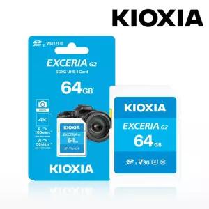 키오시아 G2 SD카드 4K 카메라메모리 메모리카드 DSLR 미러리스 64GB