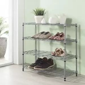 ( )메탈신발정리대 4단 오픈신발장 슬림수납장 현관틈새