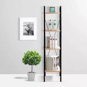 사다리 선반 인테리어 모서리 수납 거실 원목 벽 철제 철재 조립식책장 다용도 우드중형