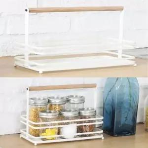 ( )에이도 원목 양념통 수납 정리대 주방선반 미니 철재