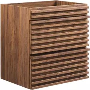 모드웨이 렌더 24인치 월넛형 욕실 세면대 수납장 - 싱크대 미포함