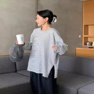 위니스 루즈핏 스트라이프 긴팔티 (3 color)