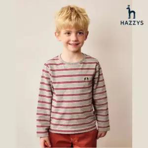 백화점 헤지스 레이디스 26KIDS 스트라이프 면 긴팔티셔츠 HBTS6EK15