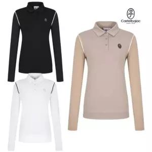 까스텔바작 골프 여성 여름 냉감 소매 카라 긴팔 티셔츠 BG-EMTL701