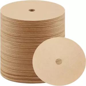 400 카운트 퍼콜레이터 커피 필터 3.75인치 일회용 원형 캠핑용 천연 표백되지 않은 디스크 포트 홈 오피스