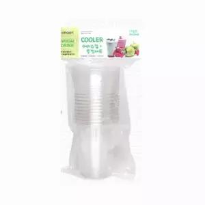 [하프클럽/브이와이]아이스컵 뚜껑세트 플라스틱컵 10p 410ml