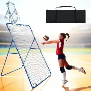 할로스쿠메 배구 리바운더 네트 - 성인 투수 훈련 연습용 야구 소프트볼 스포츠 장비를 위한 바운스 백