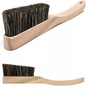 두꺼운 멧돼지 털이 있는 대형 클라이밍 브러시 볼더링 실내 나무 손잡이 야외 암벽 등반 천연 분필 기어