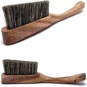 두꺼운 멧돼지 털이 있는 클라이밍 브러시 볼더링 실내 나무 손잡이 야외 암벽 등반 천연 분필 기어