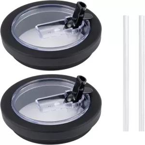 실리콘 플립 빨대 뚜껑 교체는 하이드로저그 32온스 트래블러 컵과 호환되며 플라스크 및 40온스 검은색