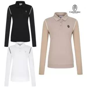까스텔바작 골프 여성 여름 냉감 소매 카라 긴팔 티셔츠 BG-EMTL701