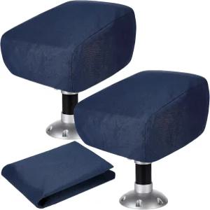 크리스탈실라라 2개 보트 시트 커버 방수 600d 옥스포드 폰툰 캡틴 의자 야외 해양 먼지 방지용 패브릭