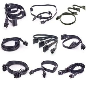 Seasonic G-450 PCIe 6핀-주변 장치 4핀 SATA PCI-E 8핀-2포트 6+2핀 8핀 전원 공급 케이블