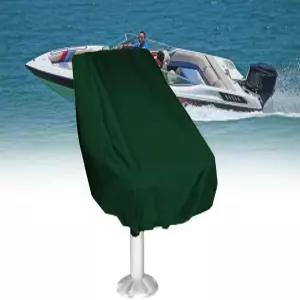 보트 시트 커버 야외 방수 캡틴 의자 방진 받침대 폰툰 벤치 보호 녹색