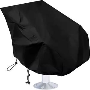 Anxingo 보트 시트 커버 420D 옥스포드 패브릭 방수 캡틴 의자 퇴색 받침대에 강한 Pontoon x 22 25