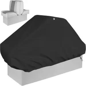 킹시온 방수 백투백 보트 시트 커버 - 튼튼한 옥스포드 원단 폰툰 RV 도크용 방진 해양 저장 보호대