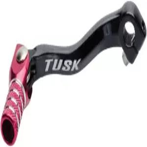 터스크 접이식 변속 레버 블랙/레드 팁 혼다 CR85R 1987-2002와 호환됨