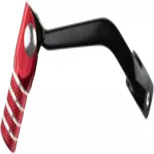 TUSK 접이식 변속 레버 블랙/레드 팁 혼다 CRF230F 2003-2017과 호환