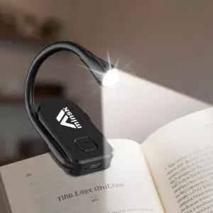 민스크 책 조명 360 유연한 읽기 케어 3 컬러 스텝리스 디밍 밝기 북 램프 가벼운 클립 켜기 침대에서