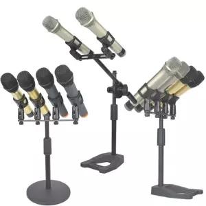 탁상용 스탠드 녹음용 확장형 자바라 브래킷 강의용 듀얼