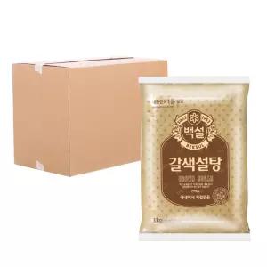 [박스] CJ 백설 갈색설탕 3kg 3입