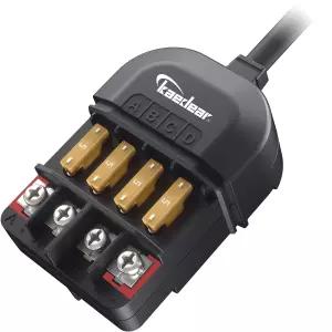 KAEDEAR 모터사이클 파워 릴레이 키트 DC12V 20A 방수 4방향 퓨즈 블록 액센트 스플리터 퀵 커넥트 스트립